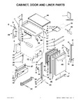 Diagram for 01 - Cabinet, Door And Liner Parts