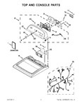 Diagram for 01 - Top And Console Parts