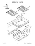 Diagram for 01 - Cooktop Parts