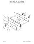 Diagram for 01 - Control Panel Parts