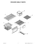 Diagram for 06 - Freezer Shelf Parts