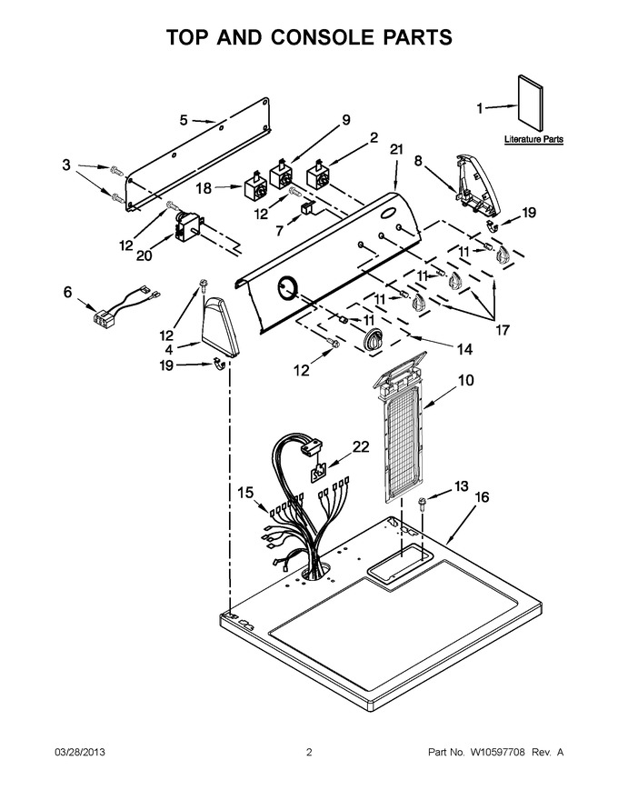 Diagram for YWED4900XW2