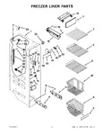 Diagram for 04 - Freezer Liner Parts