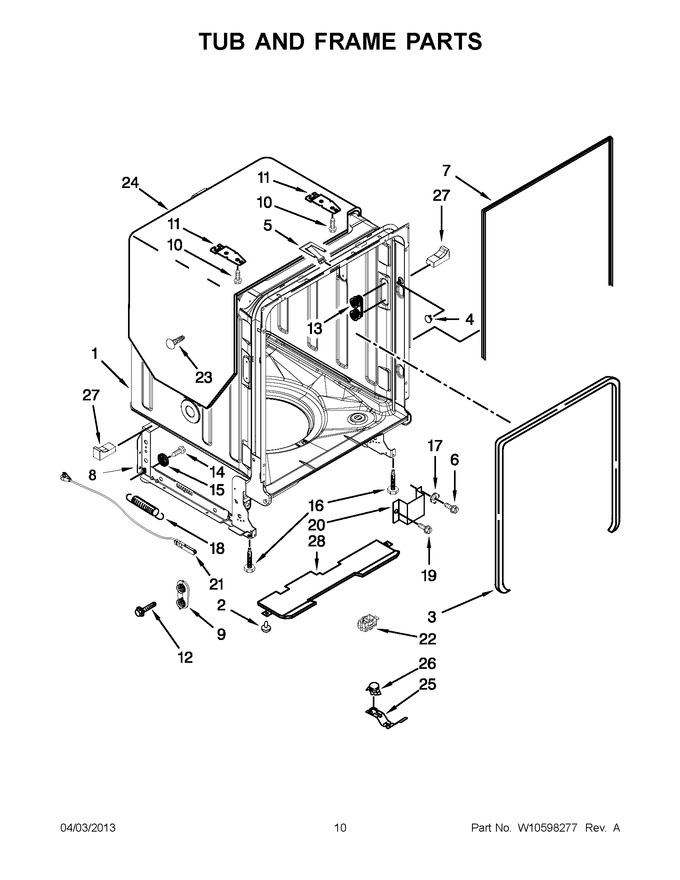 Diagram for KUDC10FXWH6