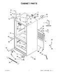 Diagram for 01 - Cabinet Parts