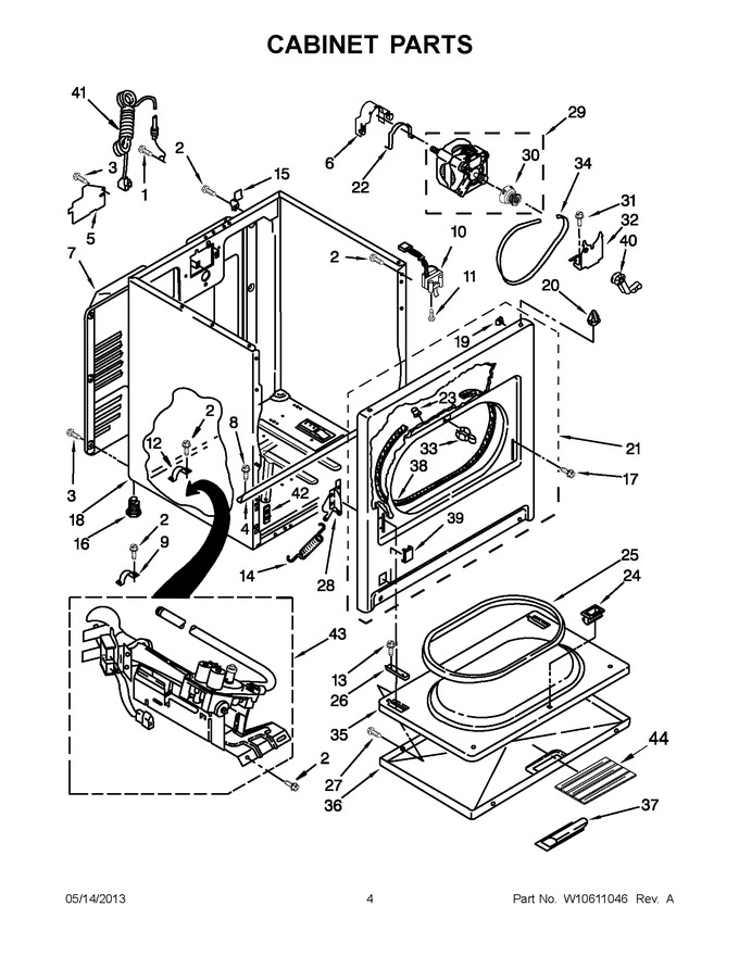 Diagram for WGD4900XW4