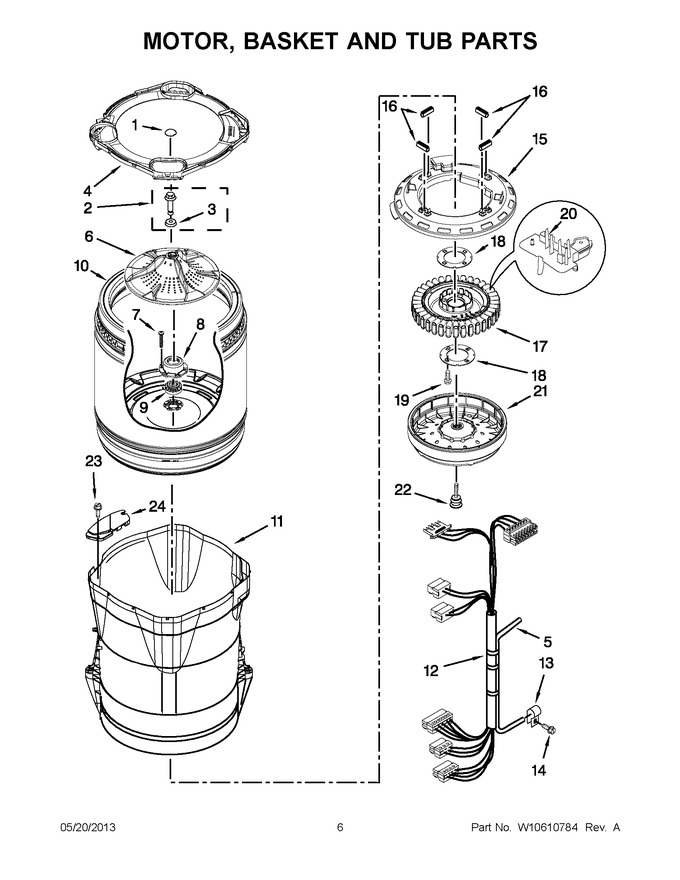 Diagram for WTW8500BW0