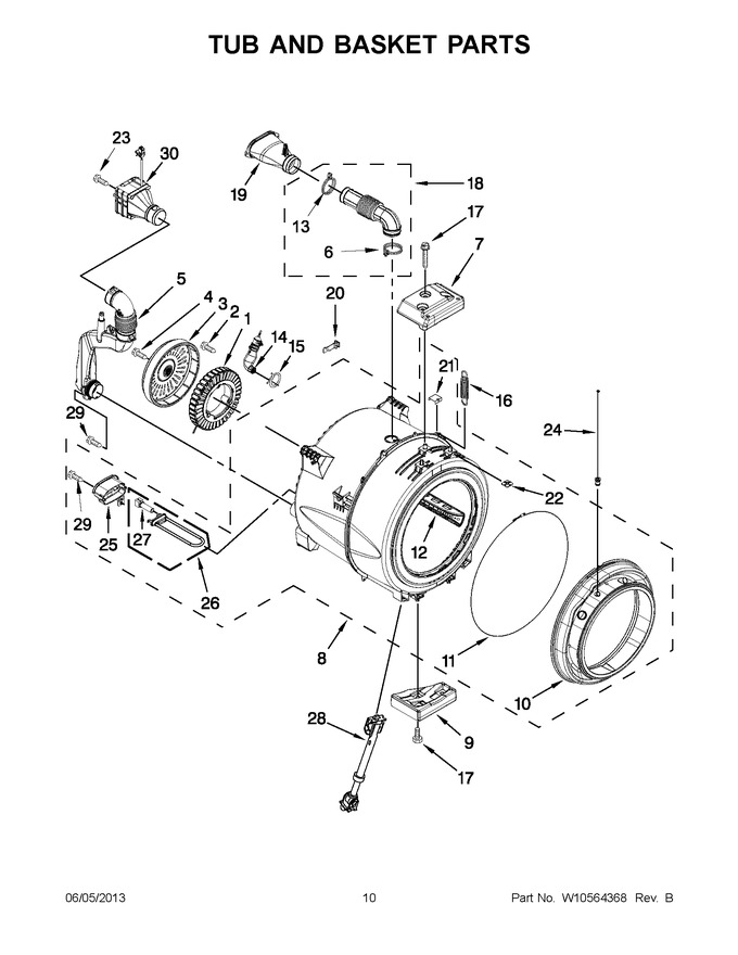 Diagram for WFW97HEXW3