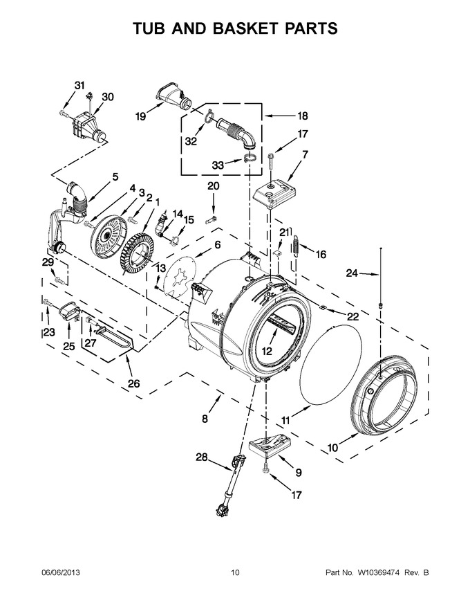 Diagram for WFW97HEXW1