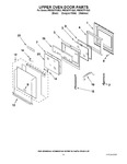 Diagram for 04 - Upper Oven Door Parts