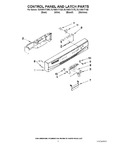 Diagram for 02 - Control Panel And Latch Parts