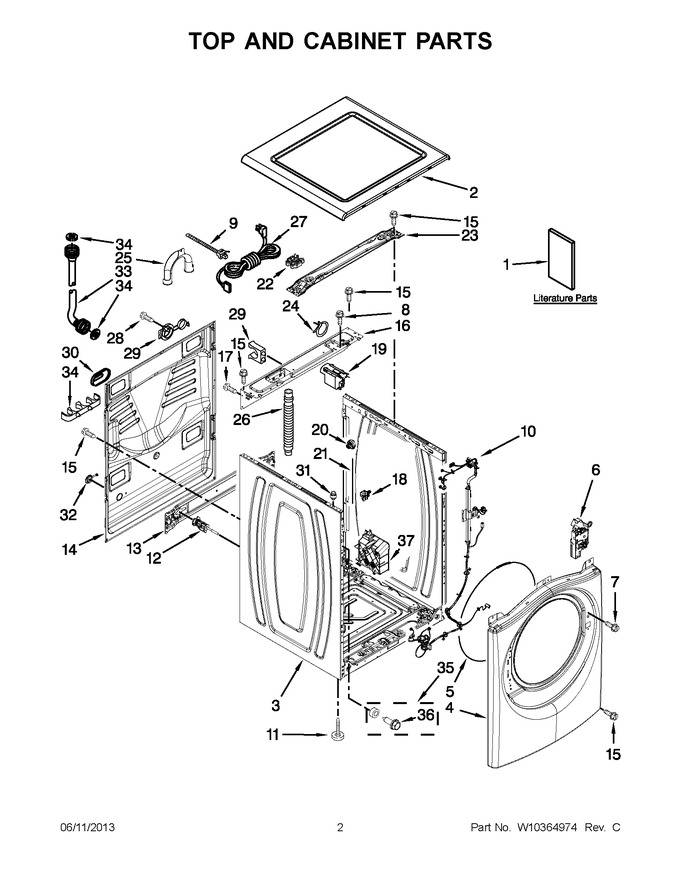Diagram for WFW94HEXW0