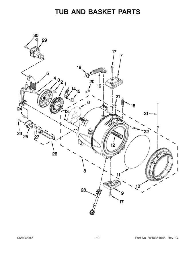Diagram for WFW95HEXR0