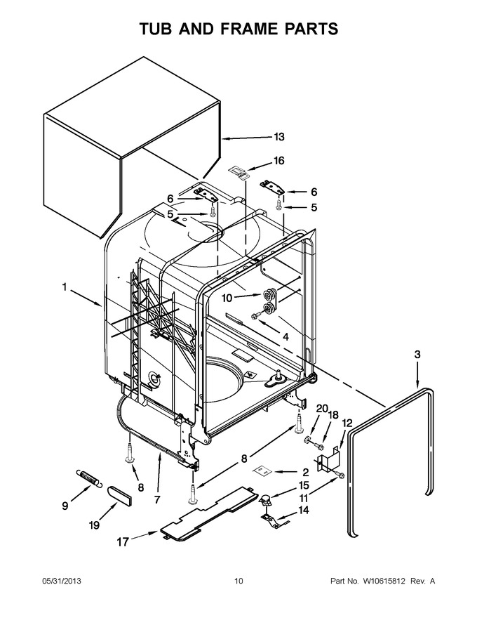 Diagram for WDF530PAYW6