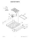 Diagram for 01 - Cooktop Parts