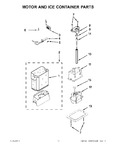 Diagram for 05 - Motor And Ice Container Parts