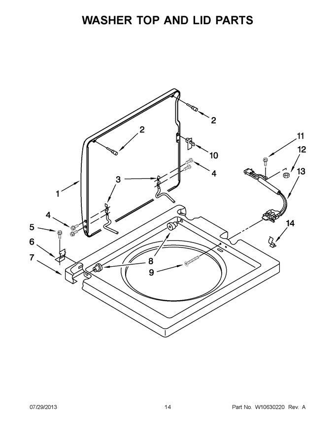 Diagram for YLTE5243DQB