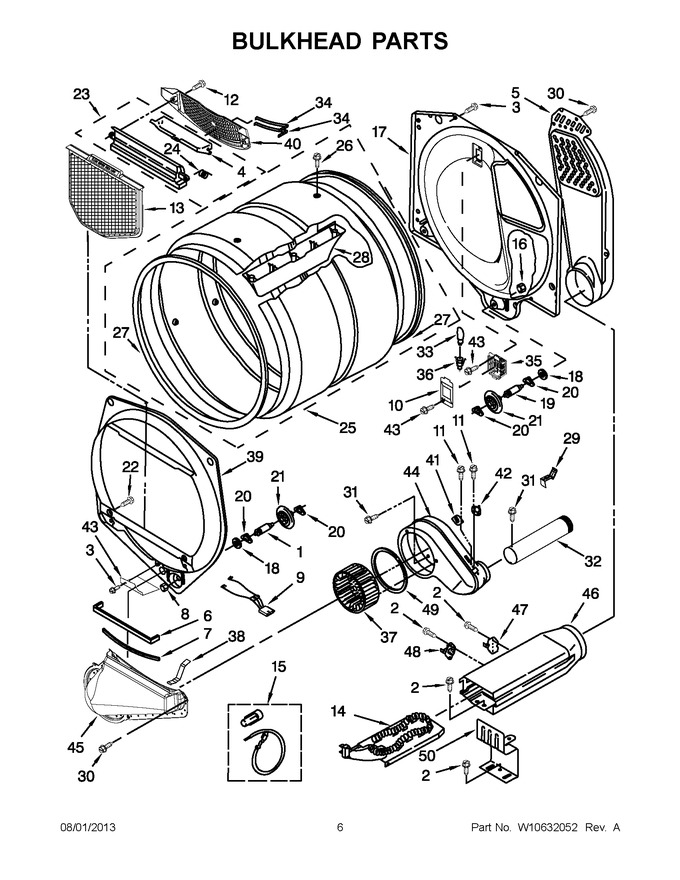 Diagram for WED5800BW0