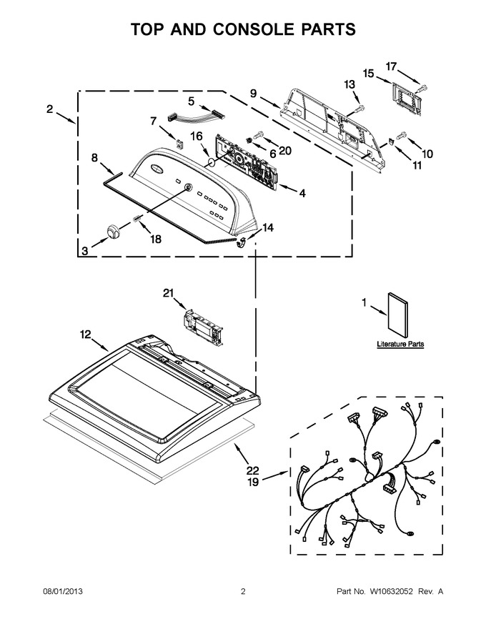 Diagram for WED5800BW0