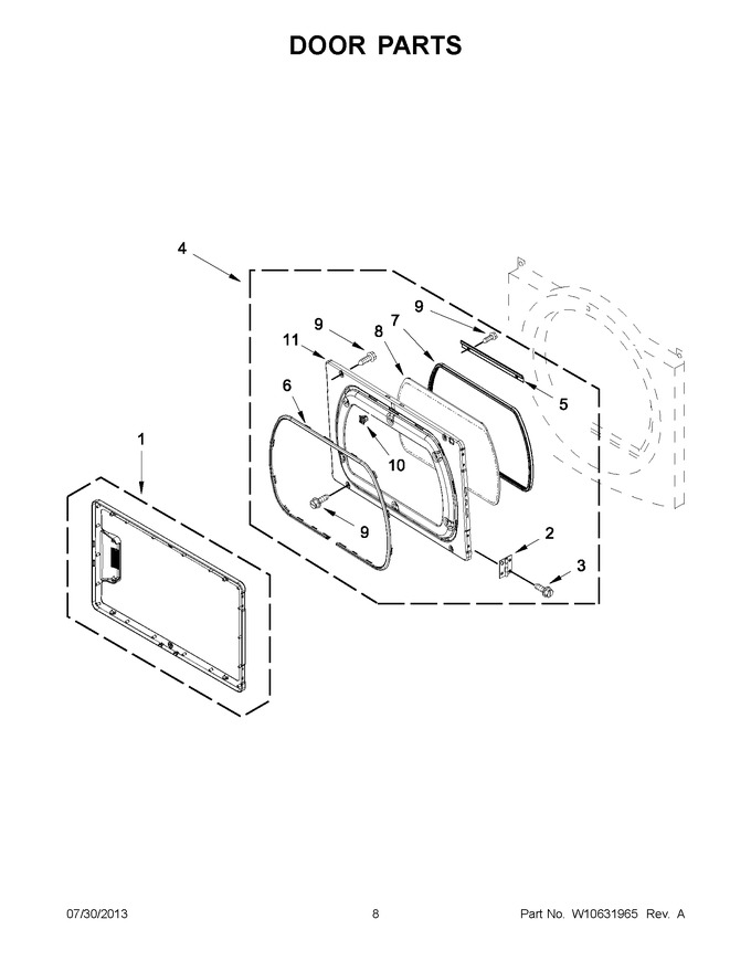 Diagram for YWED5800BW0