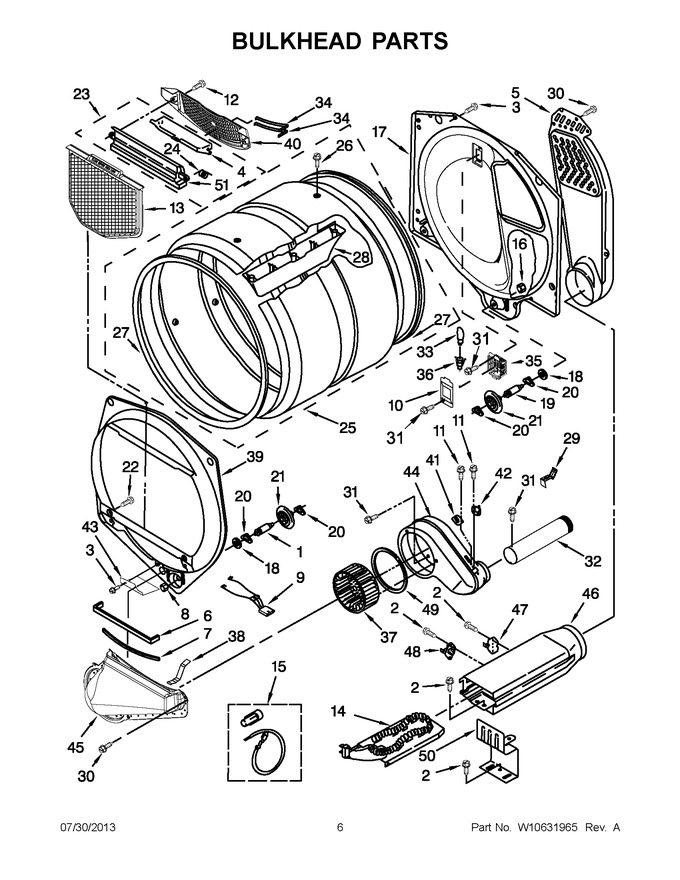 Diagram for YWED5800BW0