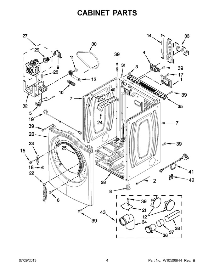 Diagram for YWED97HEXW3