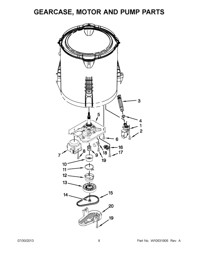 Diagram for WTW4800BQ0
