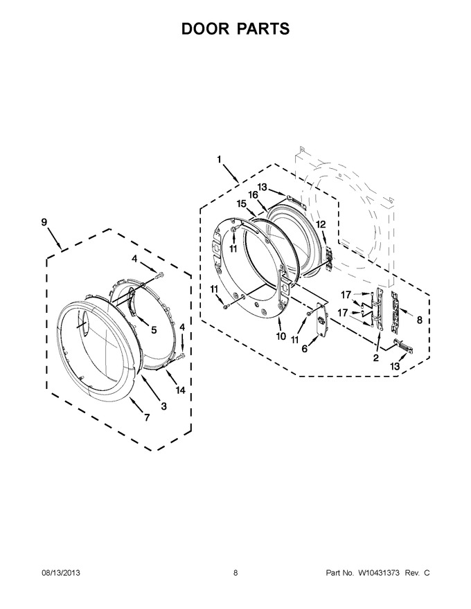 Diagram for WGD95HEXW1