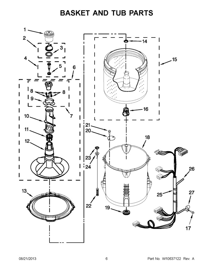 Diagram for WTW4850BW0