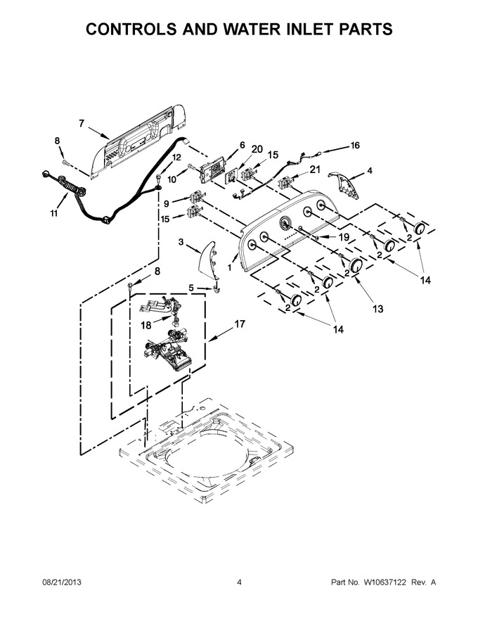 Diagram for WTW4850BW0