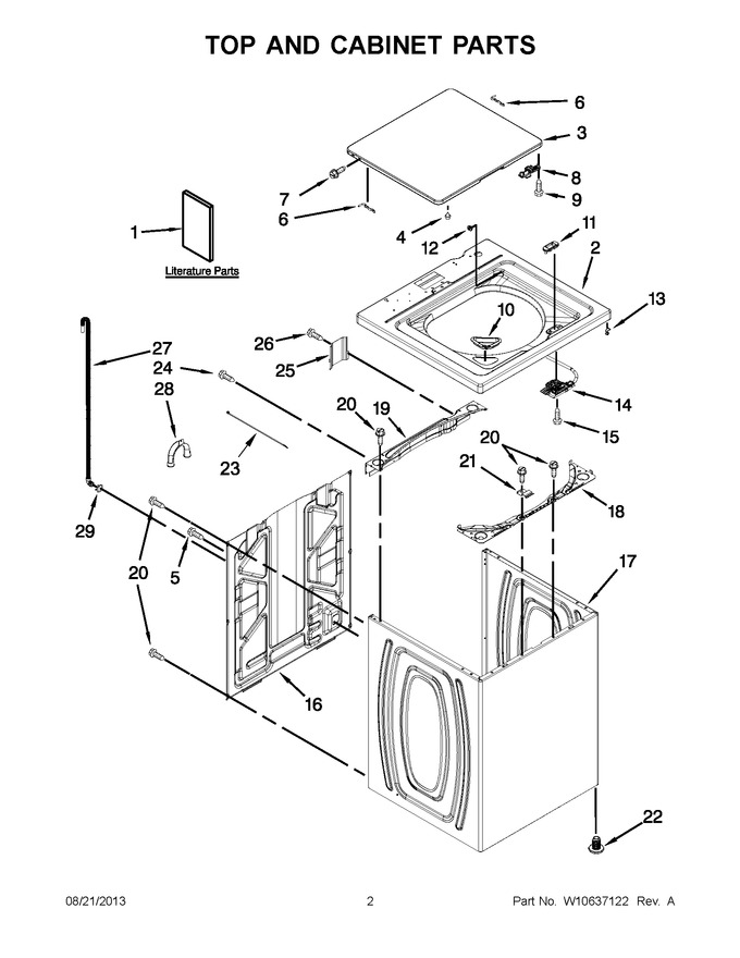 Diagram for WTW4850BW0