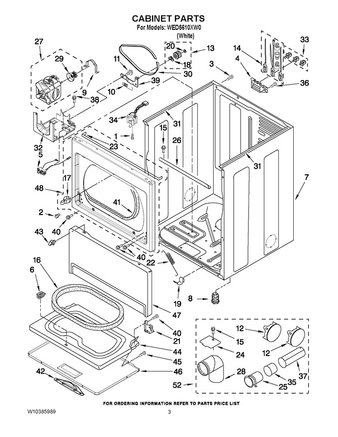 Diagram for WED5610XW0