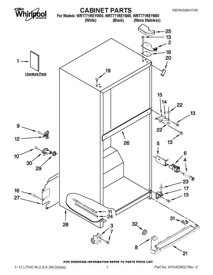 Diagram for WRT771REYM00