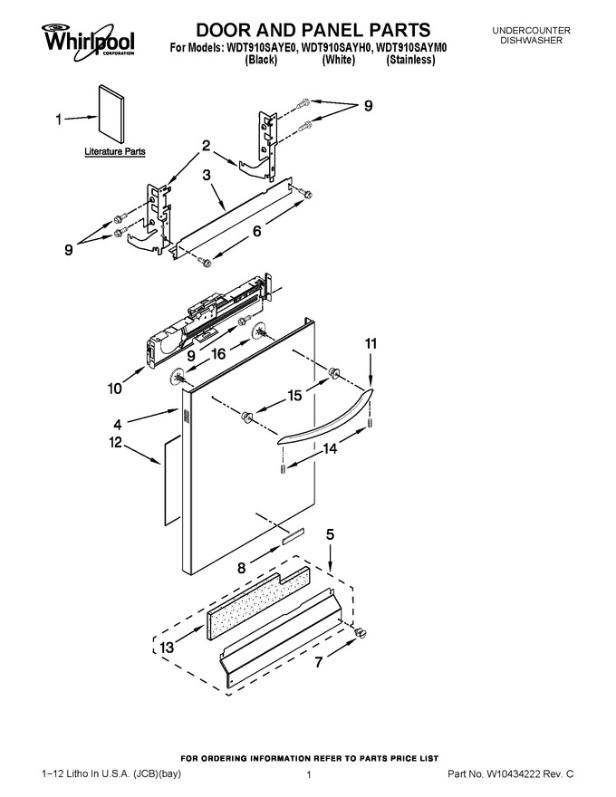 Diagram for WDT910SAYE0
