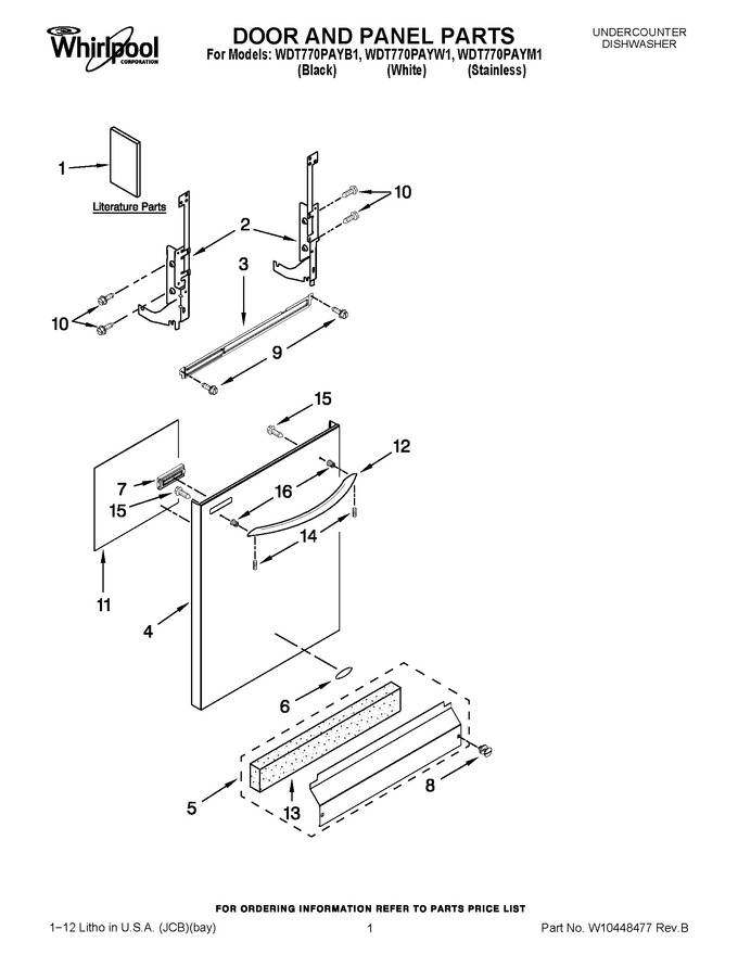Diagram for WDT770PAYM1