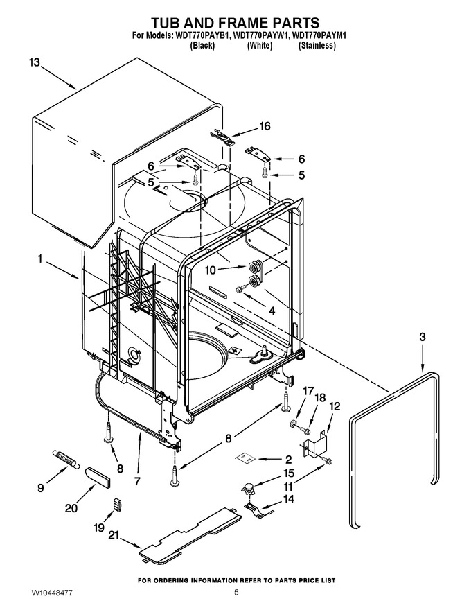 Diagram for WDT770PAYM1