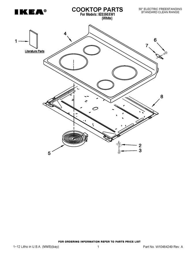 Diagram for IES350XW1