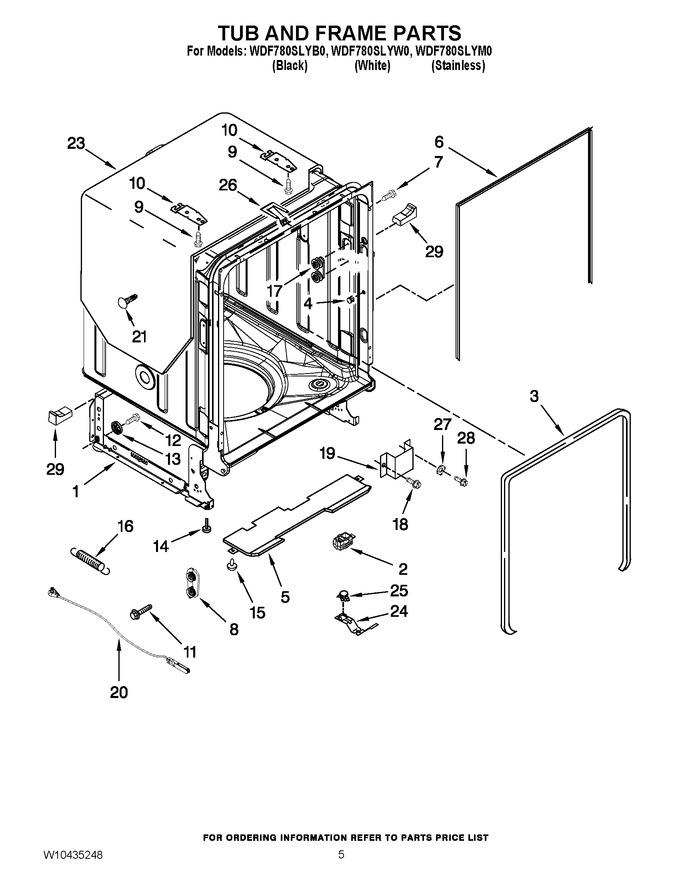 Diagram for WDF780SLYW0