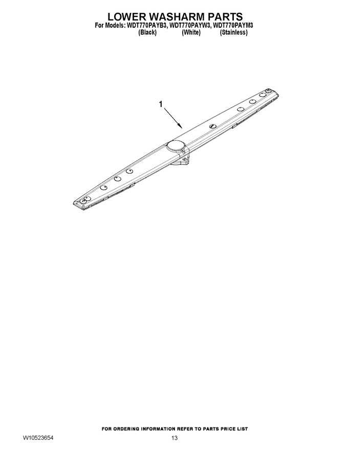 Diagram for WDT770PAYB3