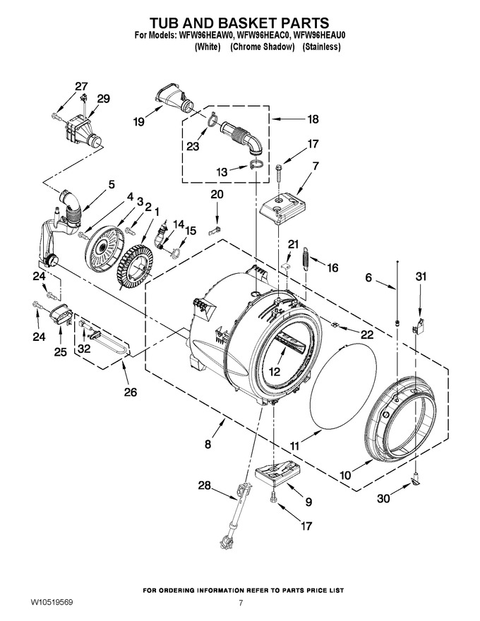 Diagram for WFW96HEAC0