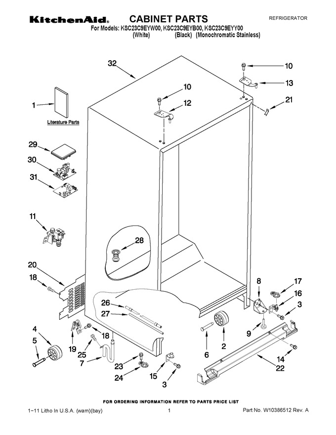 Diagram for KSC23C9EYY00