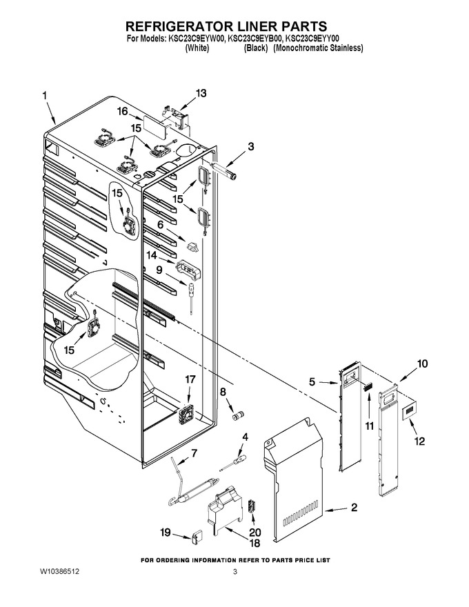 Diagram for KSC23C9EYW00