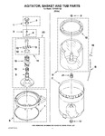 Diagram for 03 - Agitator, Basket And Tub Parts