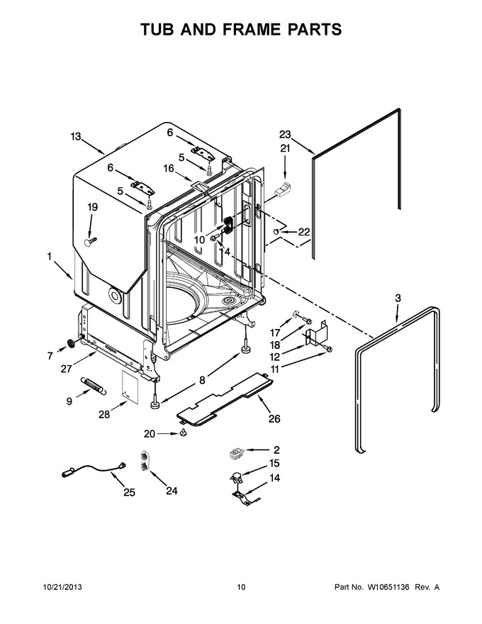 Diagram for WDT790SAYB3