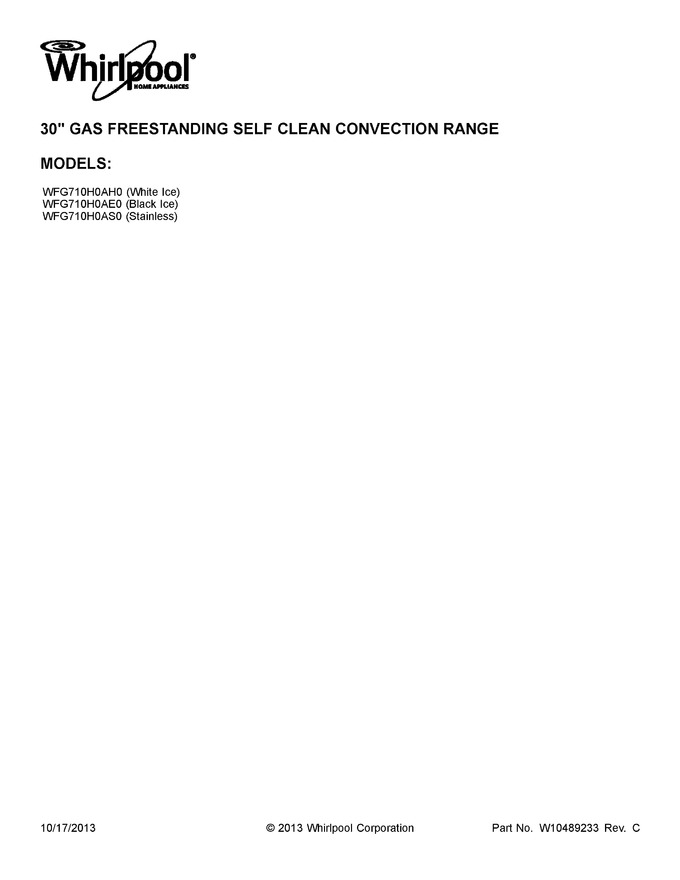 Diagram for WFG710H0AE0