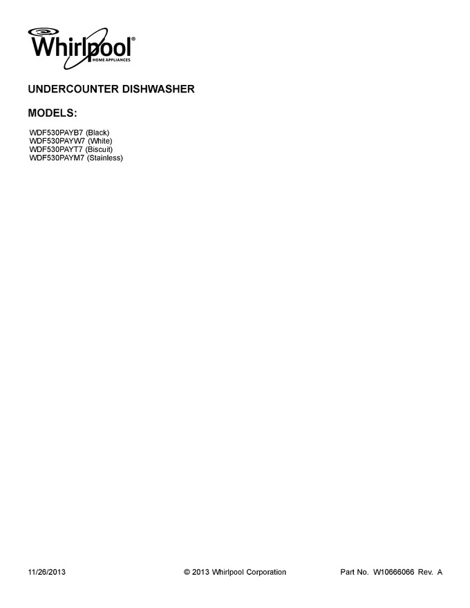 Diagram for WDF530PAYT7