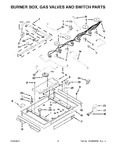 Diagram for 03 - Burner Box, Gas Valves And Switch Parts