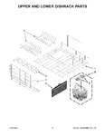 Diagram for 05 - Upper And Lower Dishrack Parts
