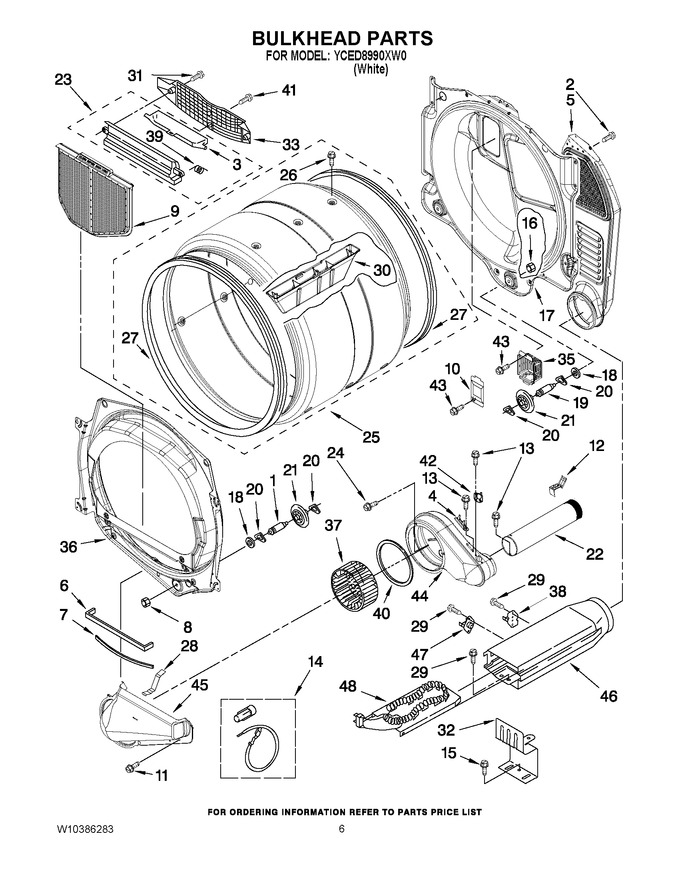 Diagram for YCED8990XW0