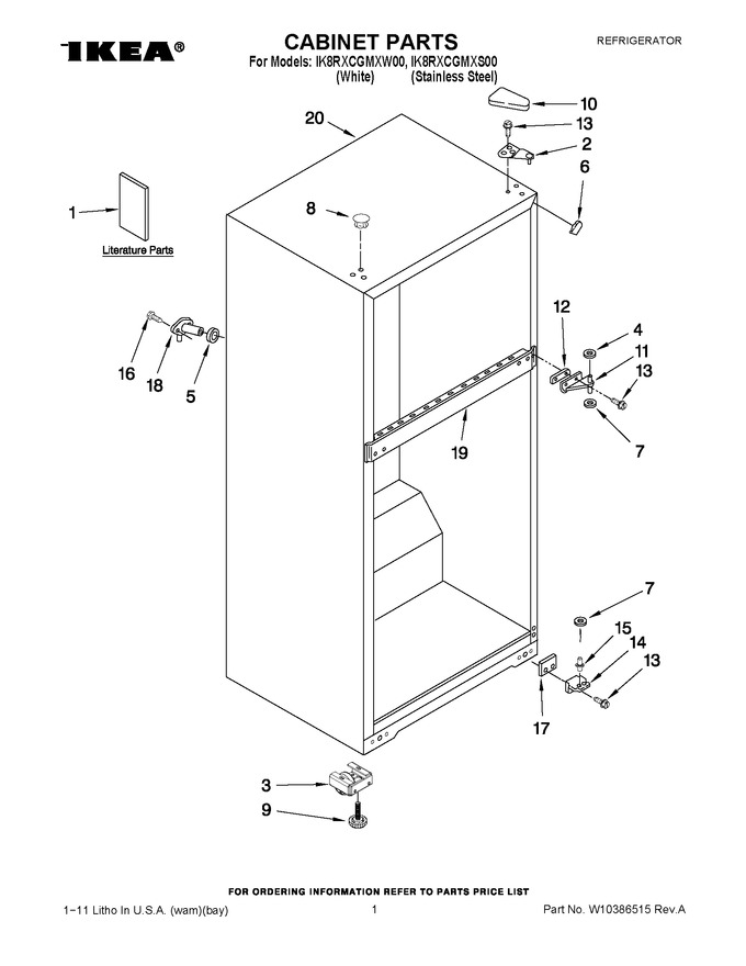 Diagram for IK8RXCGMXW00